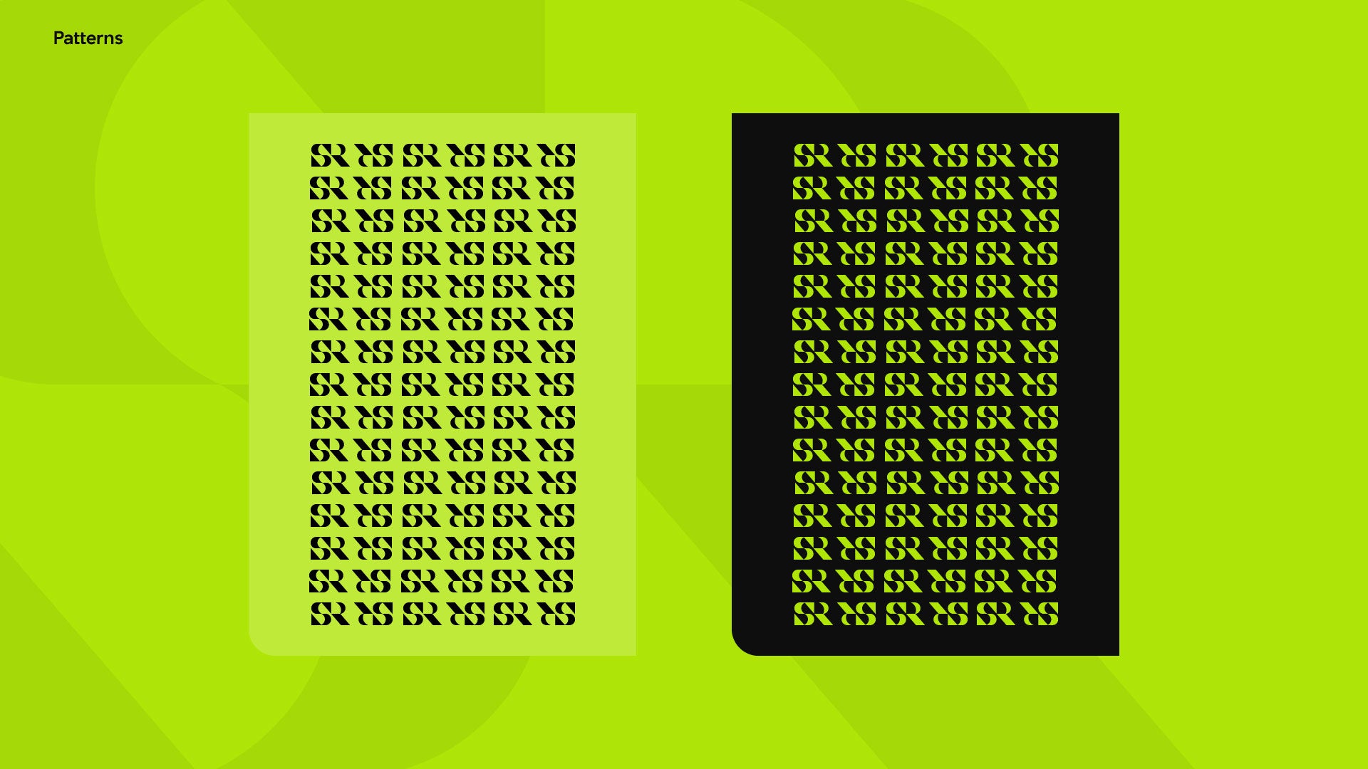 Logo designed with the letters S/R
