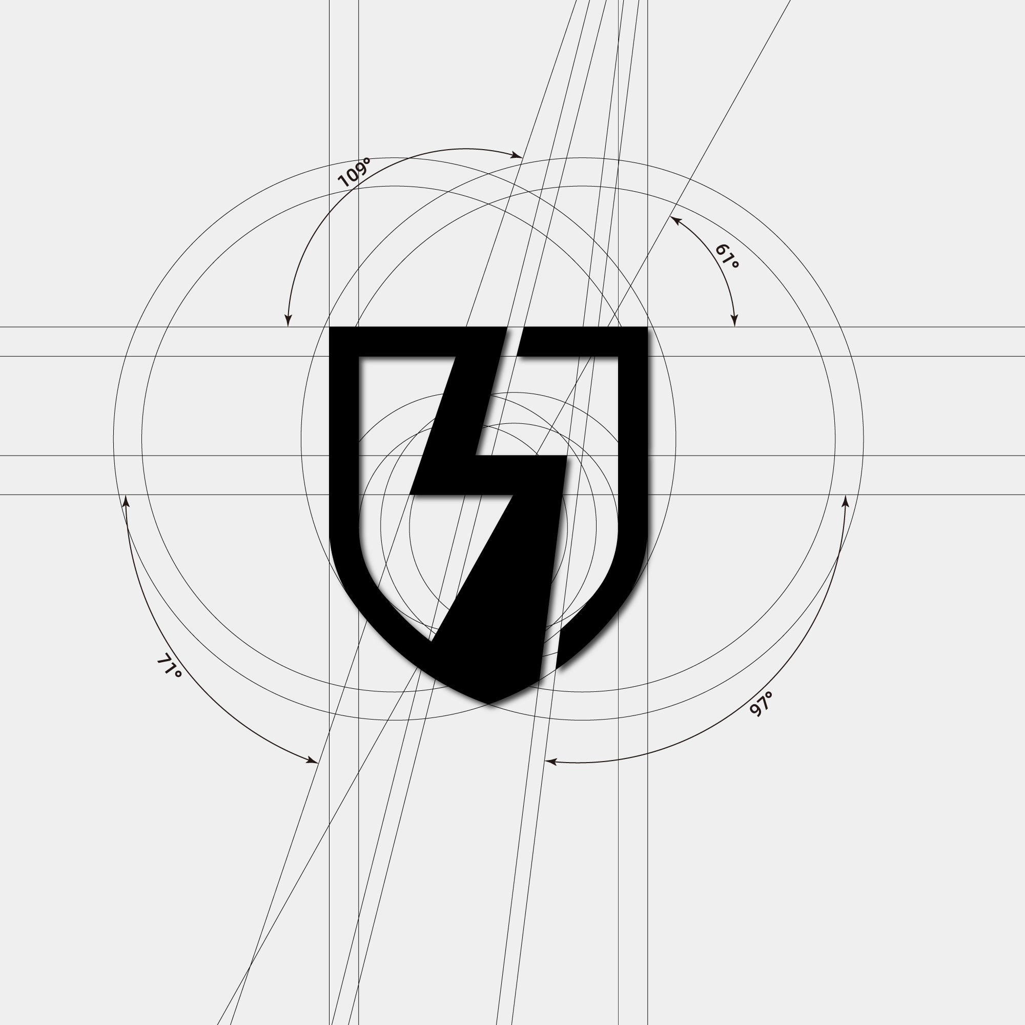 Logo designed with the letters B/J