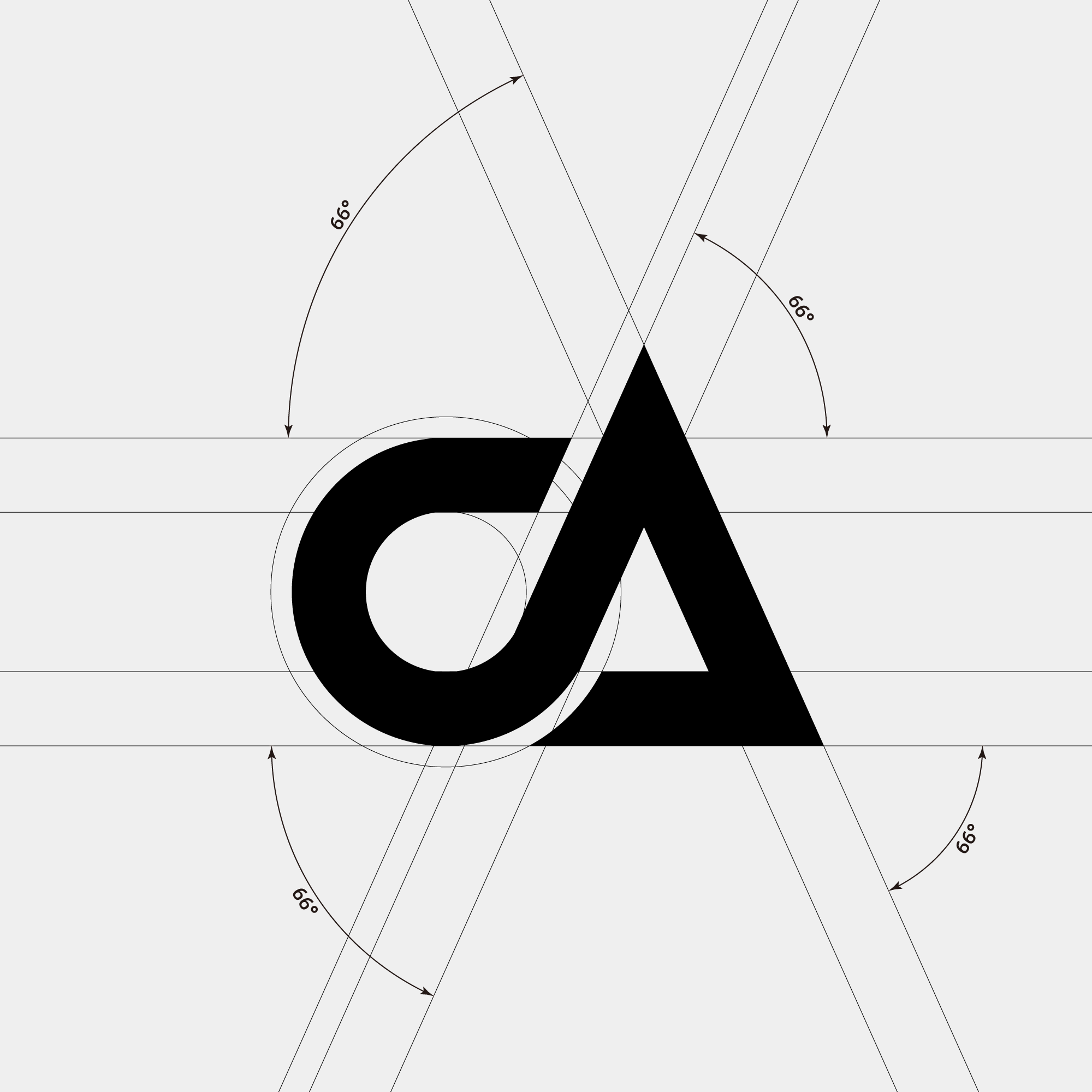 Logo designed with the letters C and A