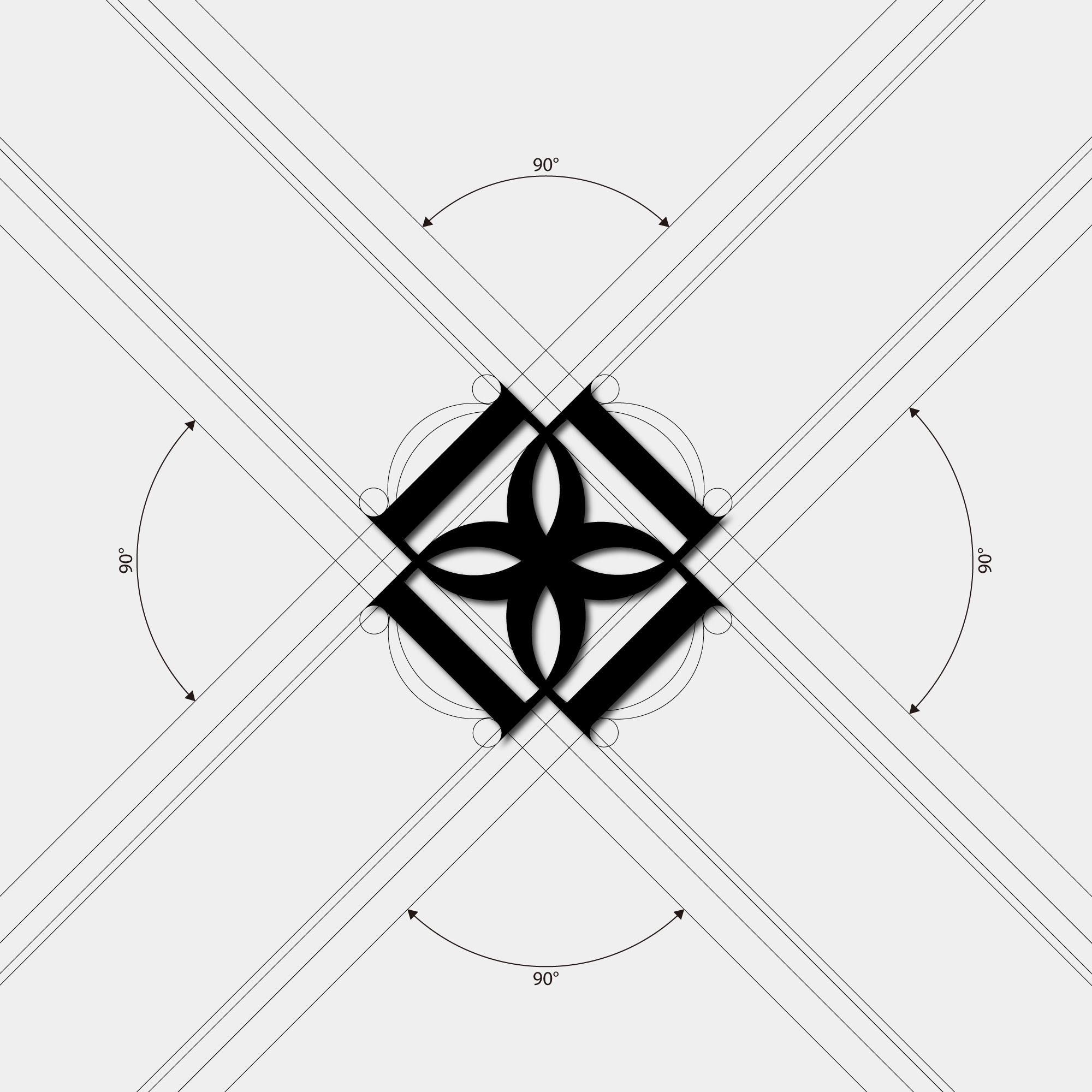 Logo designed with the letters DDDD