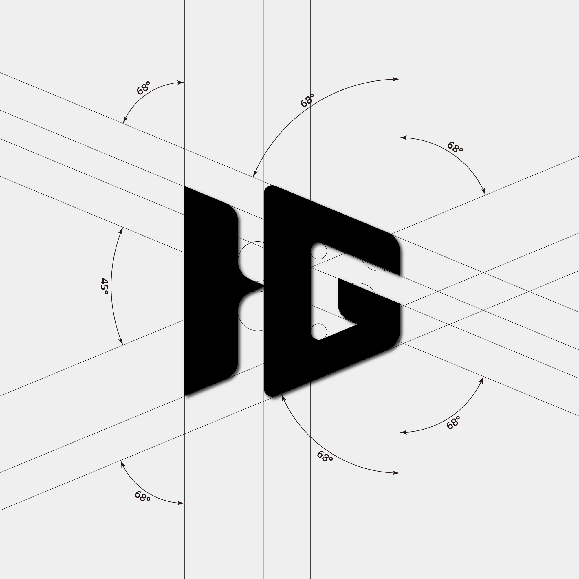 Logo designed with the letters H/G
