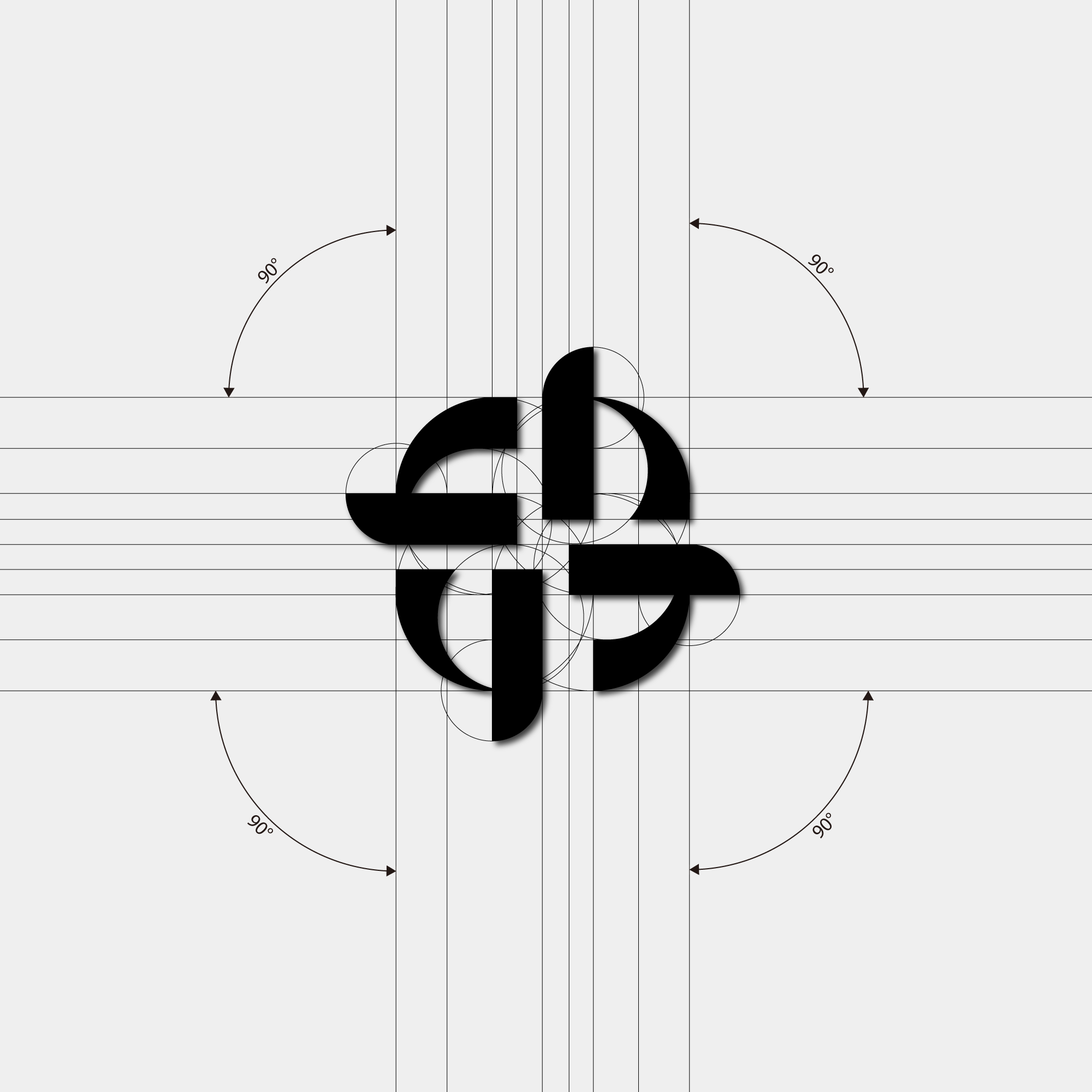 Logo designed with the letters HHHH