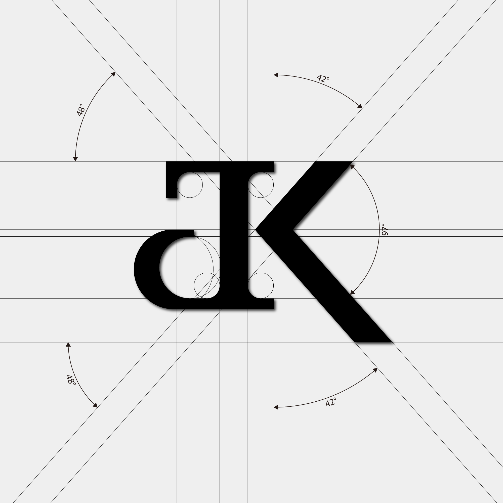 Logo designed with the letter JK
