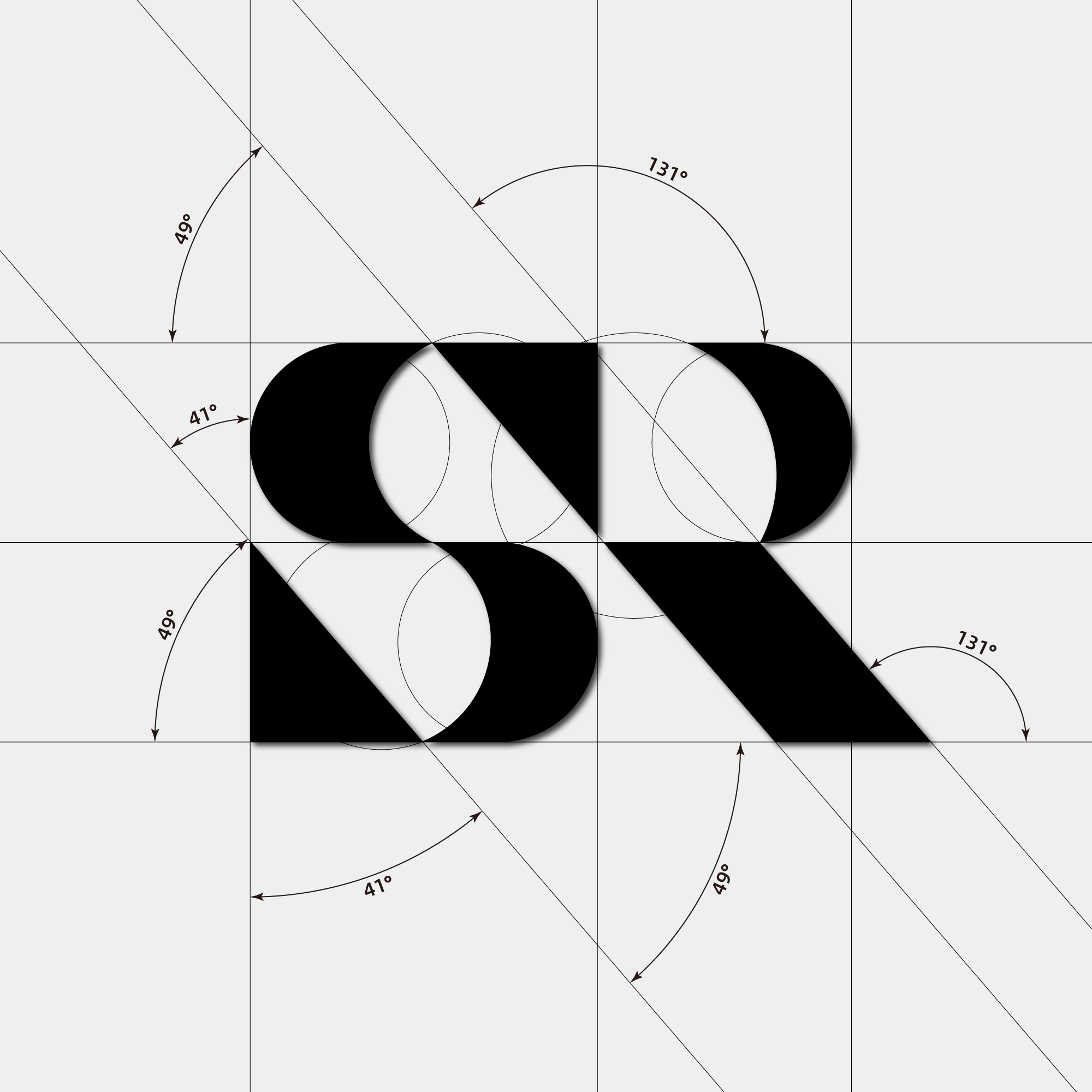 Logo designed with the letters S/R