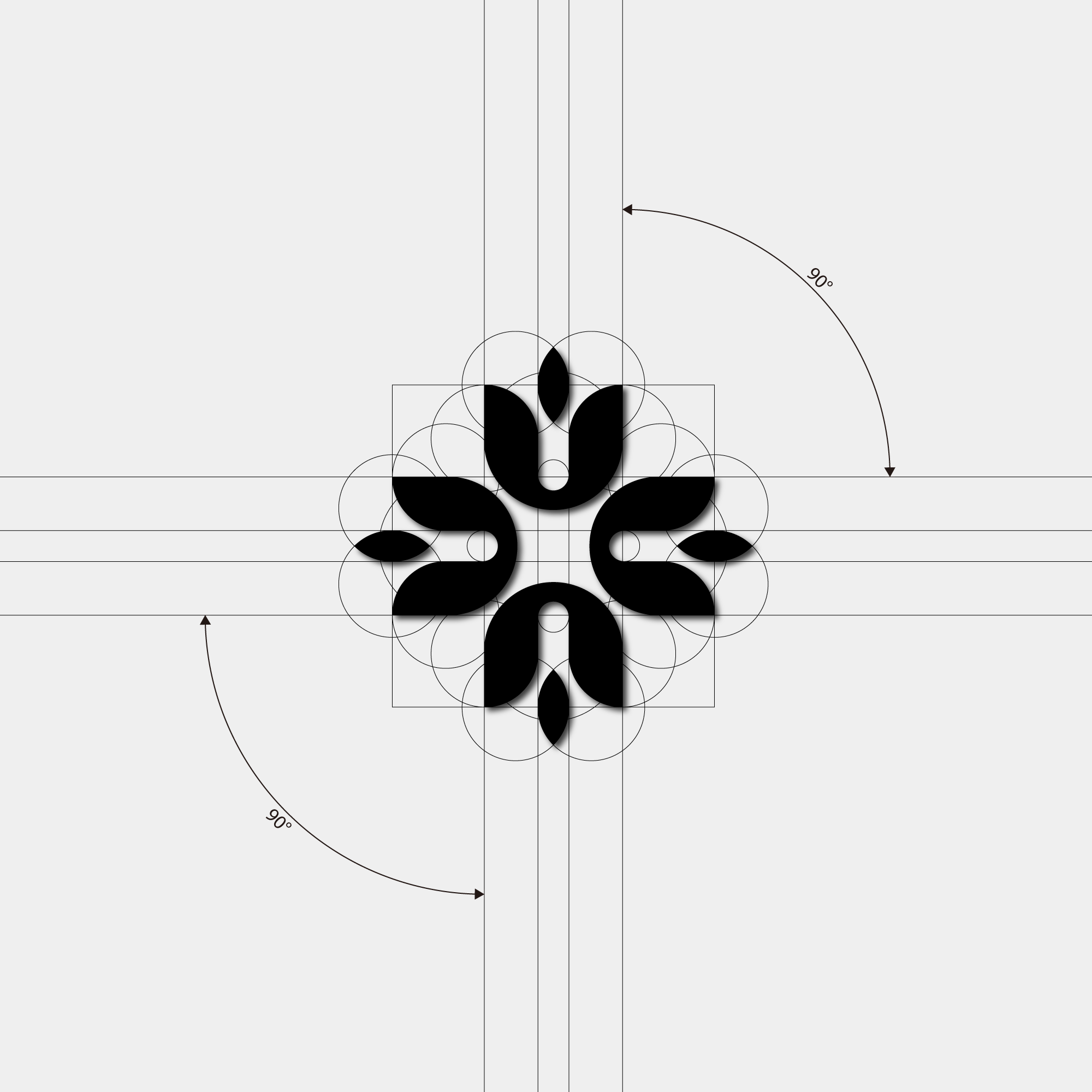 Logo designed with letters WWWW